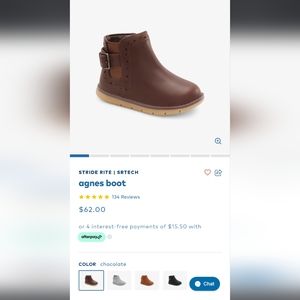 Stride Rite Agnes Boots 6 Wide